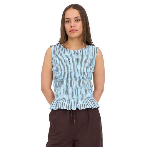 Huffer Stripe Bridget Shirred Top